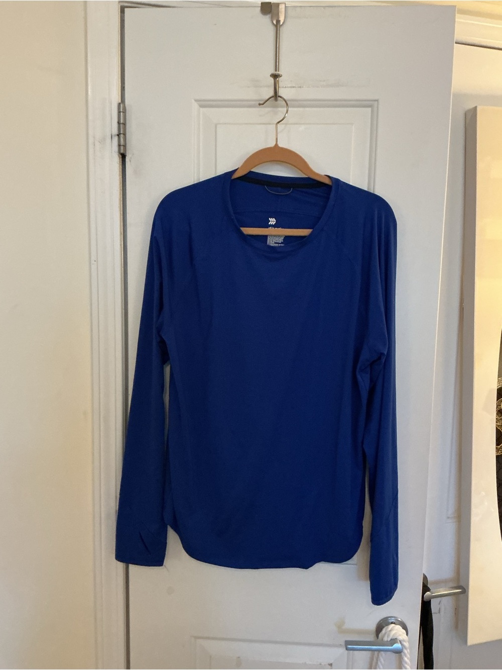 All In Motion Royal Blue Long Sleeve Rashguard Swim Cover up Top
